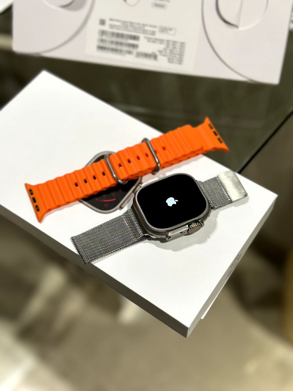 Apple Watch Ultra 2 – USA Edition with Steel Chain & Ocean Band (1:1 Model)