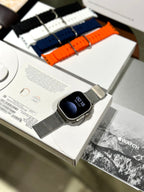 Apple Watch Ultra 2 – USA Edition with Steel Chain & Ocean Band (1:1 Model)