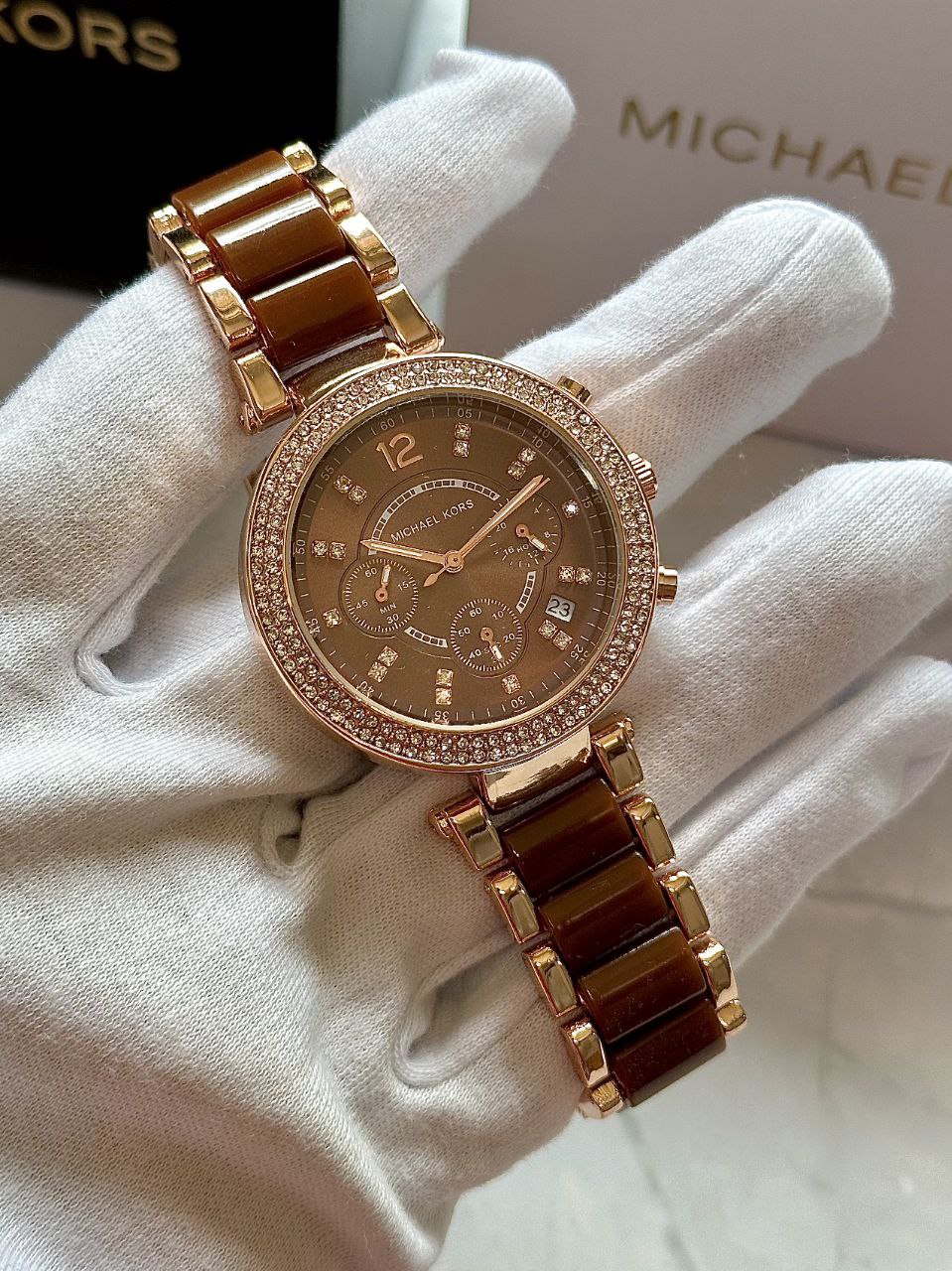 Michael Kors MK5896 – Brown & Gold Women’s Luxury Watch (Premium Quality)