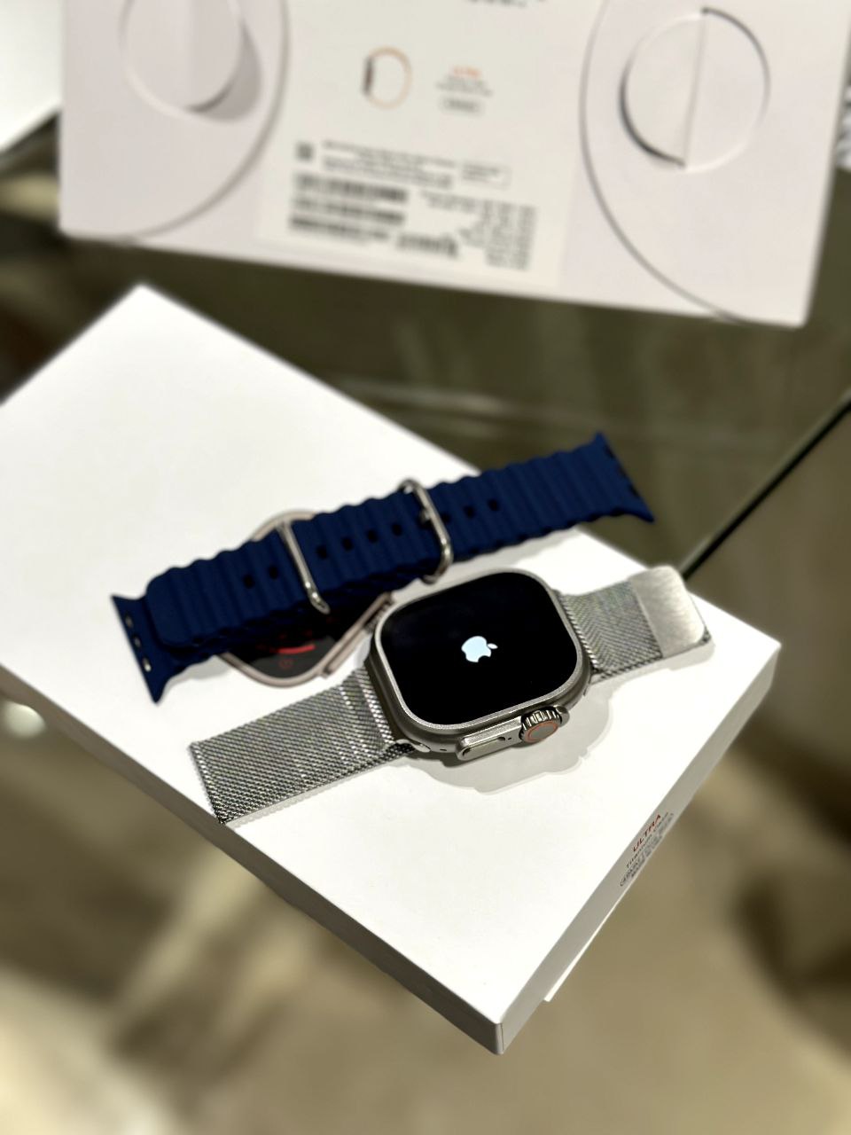 Apple Watch Ultra 2 – USA Edition with Steel Chain & Ocean Band (1:1 Model)