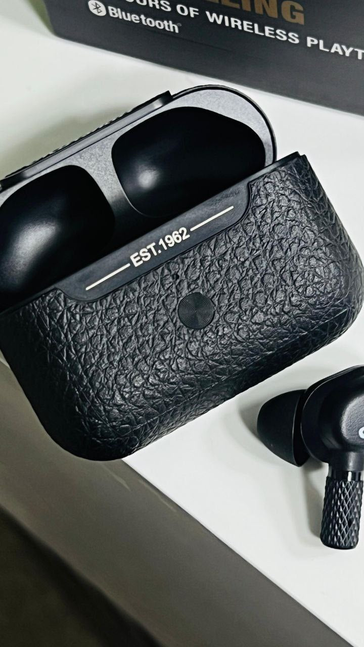 Marshall Motif Premium Wireless Earbuds – Leather Finish