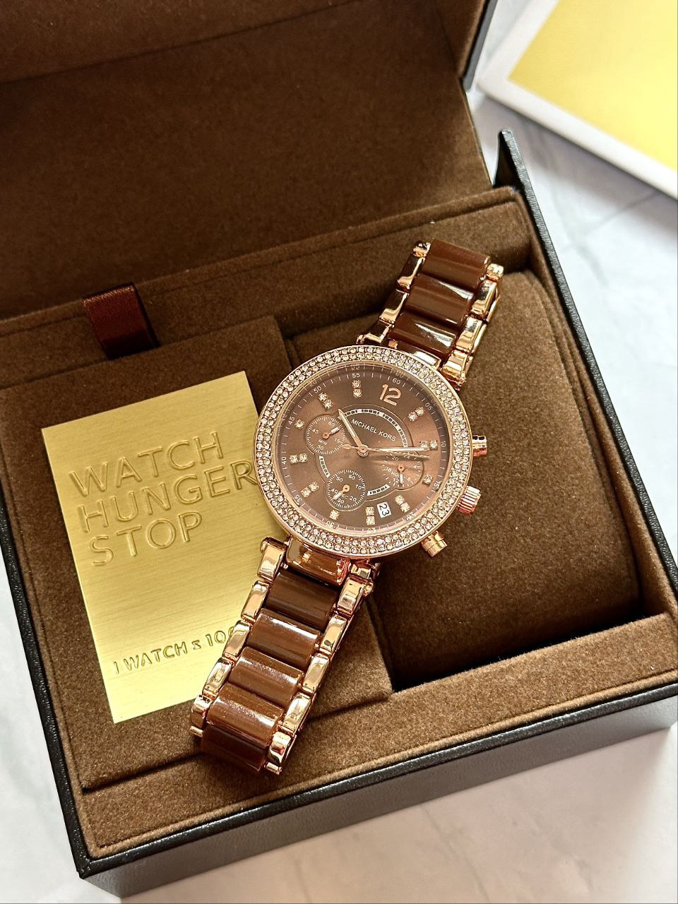 Michael Kors MK5896 – Brown & Gold Women’s Luxury Watch (Premium Quality)