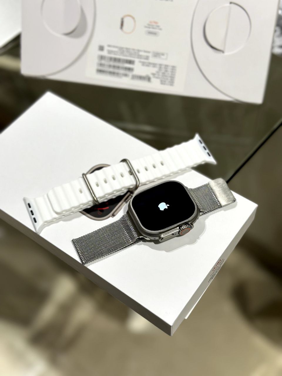 Apple Watch Ultra 2 – USA Edition with Steel Chain & Ocean Band (1:1 Model)
