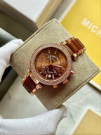 Michael Kors MK5896 – Brown & Gold Women’s Luxury Watch (Premium Quality)